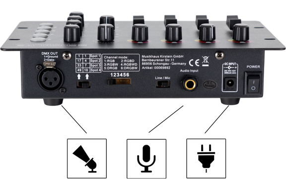 Eurolite LED Silent Bar 16x4W RGB/WW Ensemble avec contrôleur image 10