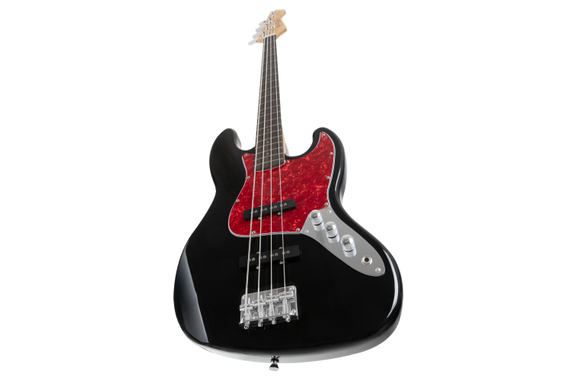 Rocktile Pro JB-30BK 70's Deluxe E-Bass Zwart Set incl. Lichtgewicht Koffer image 10
