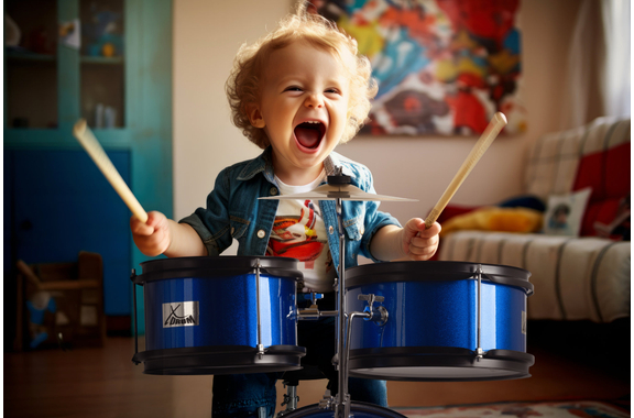 XDrum Junior KIDS Batterie Incl. École Bleu image 10