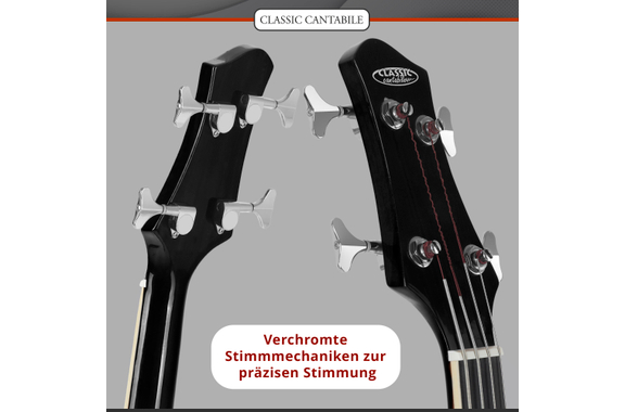 Classic Cantabile AB4-20CE-BK Basse Acoustique Noire image 10