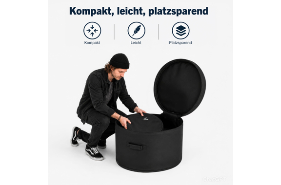 XDrum Drumtas Voor Bass Drum 22" x 16" image 10