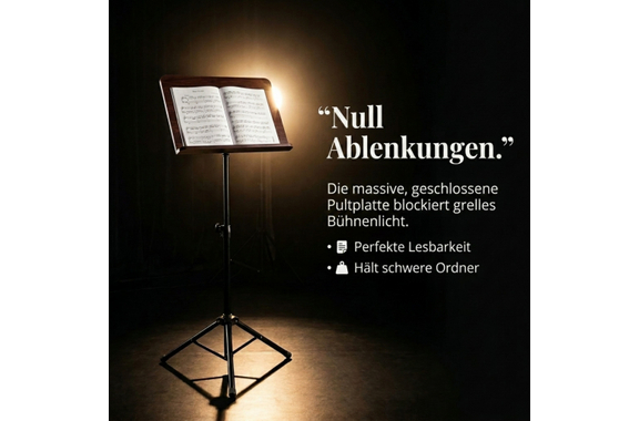 Classic Cantabile Orchesterpult Heavy Rosenholz image 10