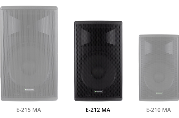 Pronomic E-212 MA 12" Actieve Speaker 500 Watt Stereo Set image 10