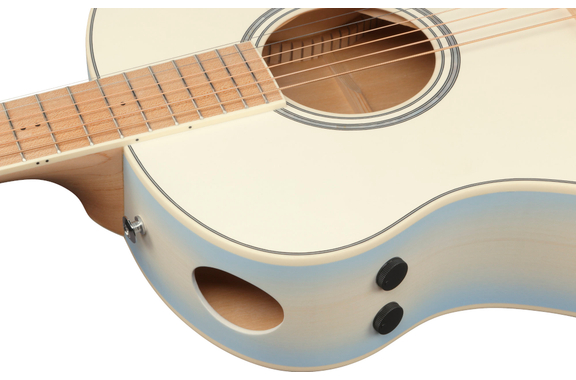 Ibanez AAM370M2E-AIB Transparent Antique White Ice Blue image 10