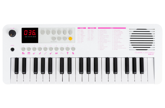 Classic Cantabile MINI-37 Clavier blanc-rose image 10