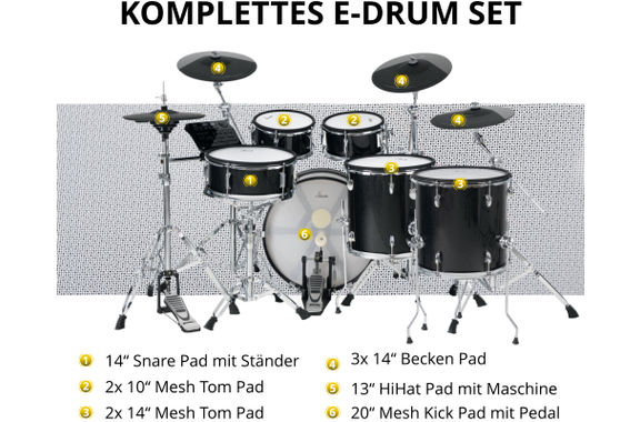 XDrum DD-670 PLUS Mesh E-Drum Kit Set image 10
