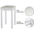 McGrey DP-18 WM E-Piano Bianco Opaco Set thumbnail 11
