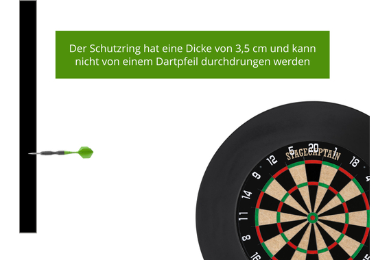 Stagecaptain DBS-1715C BullsEye Champion Set Bersaglio da Freccette con Surround image 11