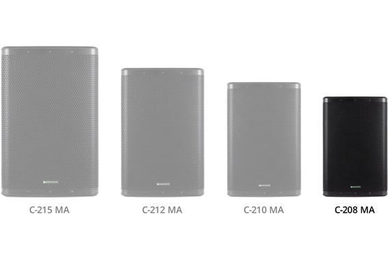 Pronomic C-208 MA Enceinte Active 8" 400 Watts Set Pieds image 11