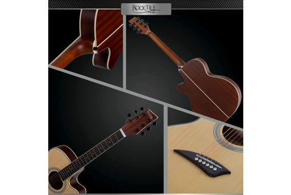 Rocktile WSC-50C-NT Slim Line Westerngitarre Natural  - Retoure (Zustand: sehr gut) image 11