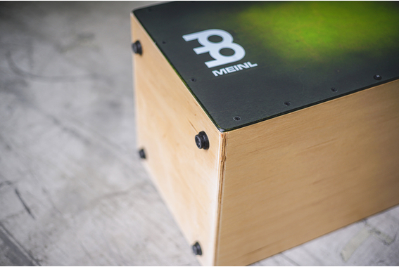 Meinl Percussion Snarecraft Series Snare Cajon 100 Special Edition Green Burst image 11