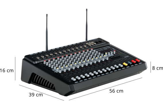 Pronomic Powermake 1200 Powermischer mit Funkmikrofonen  - Retoure (Zustand: akzeptabel) image 11