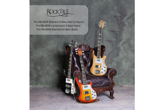 Rocktile Pro RB-400R Redneck E-Bass Red Sunburst  - Retoure (Zustand: gut) image 11