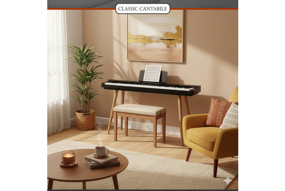 Classic Cantabile SP-316 Stage Piano Home Set Negro image 11