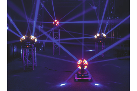 Eurolite LED B-100 Hypno Single Ball Moving Head Case Set image 11