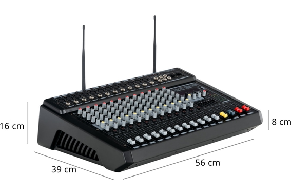 Pronomic Powermake 1200 Powermischer mit Funkmikrofonen  - Retoure (Zustand: sehr gut) image 11