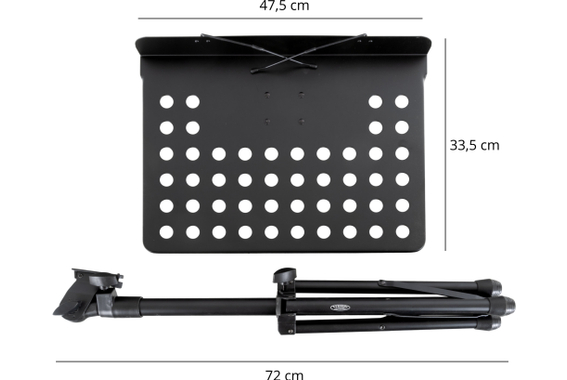 Pronomic OS-01P Leggio Orchestrale in Lamiera Forata con Set di Fermapagine e Scatola Portaoggetti Inclusa image 11