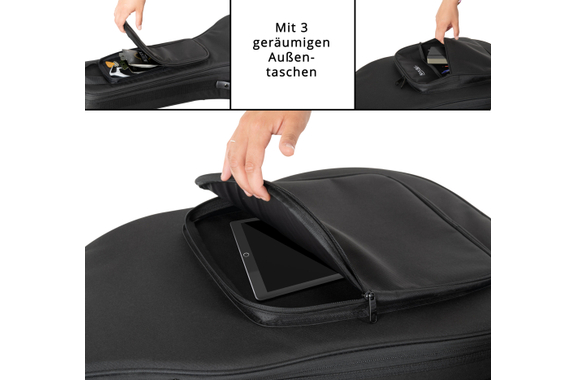 Classic Cantabile WS-10BK-LH Westerngitarre Linkshänder-Modell Gigbag Set image 11
