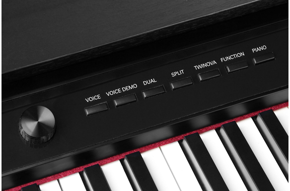 Classic Cantabile UP-1Plus SM Pianoforte Elettrico Verticale Nero Opaco image 11