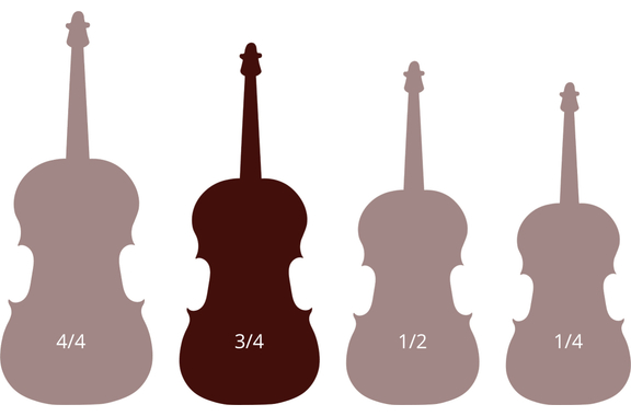 Classic Cantabile Student Cello 3/4 Set incl. Bow and Case image 11