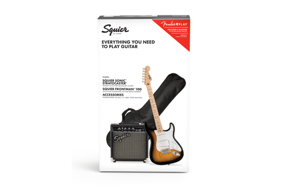 Squier Sonic Stratocaster Pack 2-Color Sunburst image 11