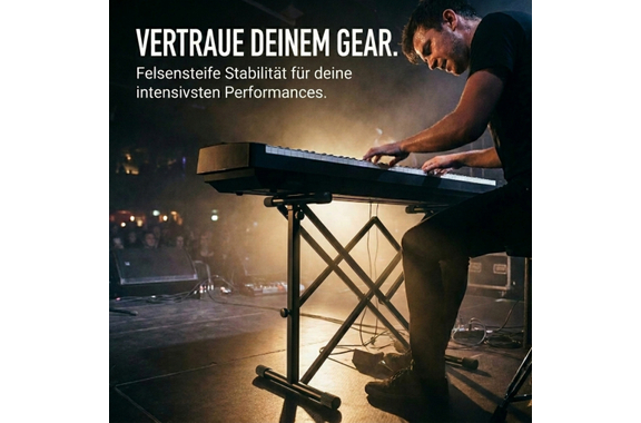 Classic Cantabile KBA-880BK Keyboard- und Mixertisch schwarz image 11
