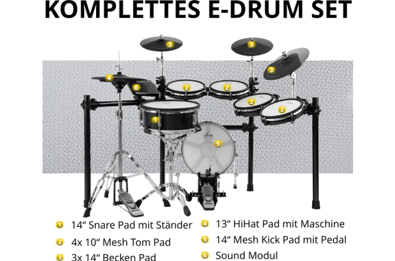 XDrum DD-650 PLUS Mesh E-Drum Kit Live Set image 11