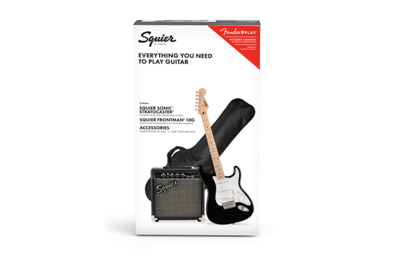 Squier Sonic Stratocaster Pack Black image 11