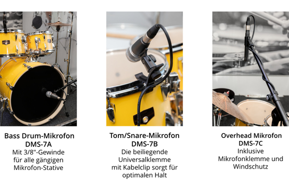 Pronomic DMS-7 Drum Schlagzeugmikrofonset image 11