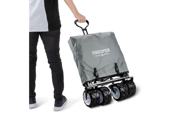 Stagecaptain Bollycart-907D GY Bollerwagen mit Dach image 11