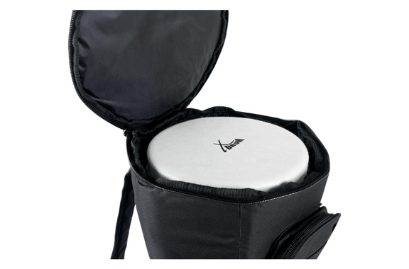 XDrum Djembé 10" Silver Brush Bag Set image 11