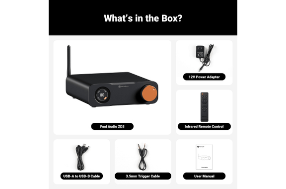 WiiM Pro / Fosi ZD3 XLR HDMI HiFi Streamer Set image 11