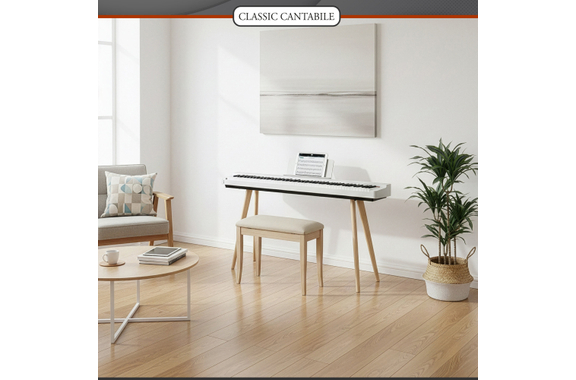 Classic Cantabile SP-316 Stage Piano Home Set Wit image 11