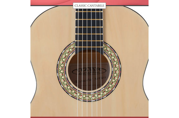 Classic Cantabile Acoustic Series AS-851 Guitare Classique 7/8 Set image 11