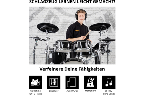 XDrum DD-670 Mesh E-Drum Kit  - Retoure (Zustand: akzeptabel) image 11