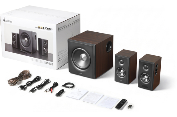 Edifier S355DB-WD 2.1 HDMI Système D'enceintes Walnut image 11