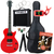 Set Chitarra Elettrica Rocktile L-Pack Red con Amplificatore, Custodia, Accordatore, Cavo, Tracolla, Corde e Scuola con CD/DVD thumbnail 12