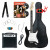 Pack Rocktile Banger's Set Guitares Électriques Noir incl. Ampli, Housse, Accordeur, Câble, Sangle, Cordes et Cours incl. CD/DVD thumbnail 12