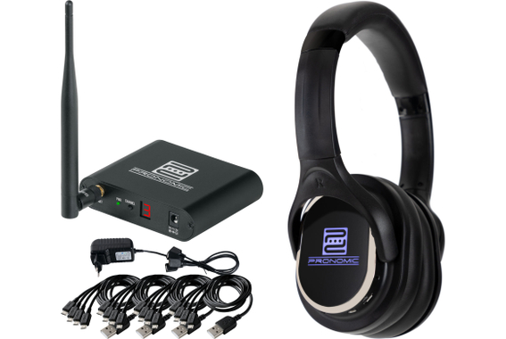 Pronomic SCBS-41 USB-C Silent Disco V2 Band Set con 4 auriculares y 1 transmisor image 12