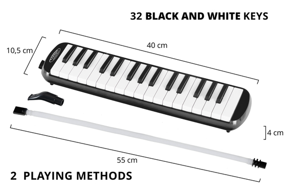 Classic Cantabile FML-32 BK Melodica nera image 12