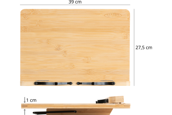 Pupitre de Table Classic Cantabile en Bambou Grand image 12