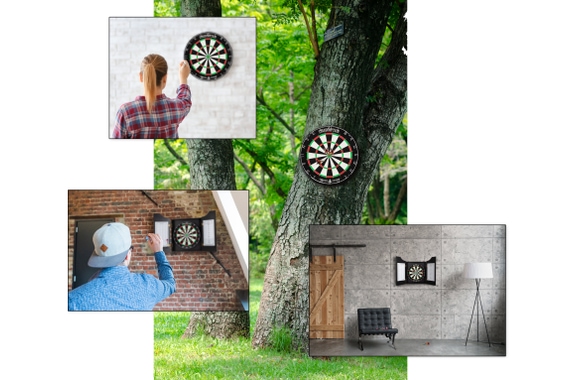 Stagecaptain DBC-1775 BK BullsEye Cible de Fléchettes dans Armoire Pub image 12