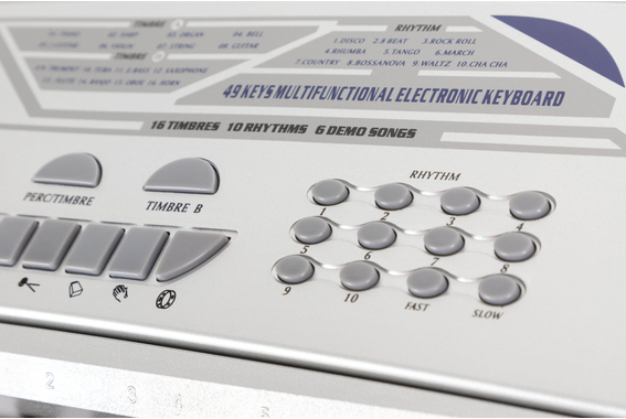 McGrey BK-4910SR Keyboard Met 49 Toetsen En Notenhouder Zilver image 12