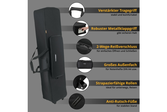 Yamaha P-225WH Stagepiano Set Bianco image 12