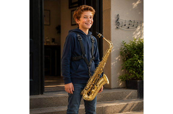 Classic Cantabile Youngstar AS-420 Alto Saxophone Strap Set image 12