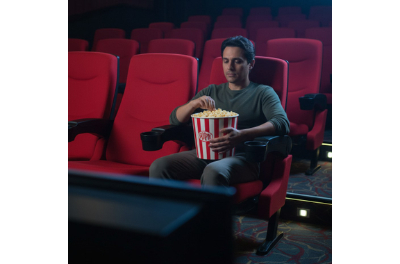 Fauteuil de cinéma Stagecaptain CS-600R Movieking, rouge image 12