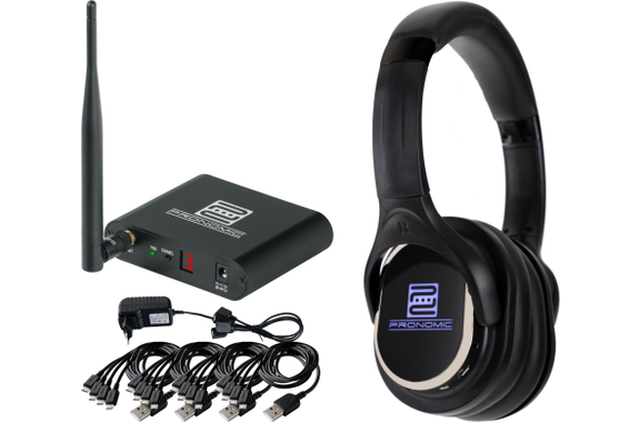 Pronomic SCPS-643 USB-C Silent Disco V2 Party Set Con 64 Auriculares Y 3 Emisores image 12