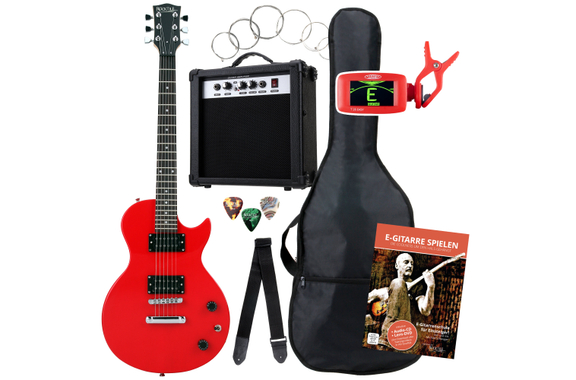 Set de Guitarra Eléctrica Rocktile L-Pack Red Incluye Amplificador, Funda, Afinador, Cable, Correa, Cuerdas y Escuela Incluye CD/DVD image 12