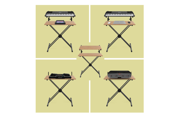Classic Cantabile 2-voudige Dubbele X-Keyboardstandaard image 12