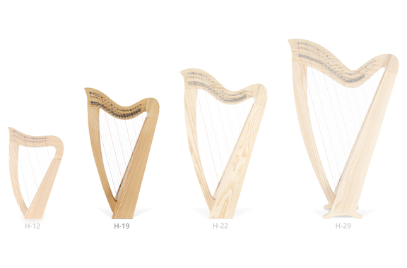 Classic Cantabile H-19 AW Harpe Celtique 19 Cordes image 12